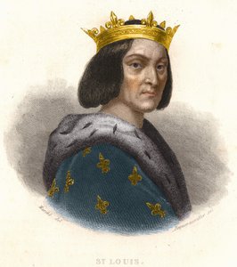 Porträt von Ludwig IX. oder Sankt Ludwig (1214 - 1270), König von Frankreich von Artist Unknown