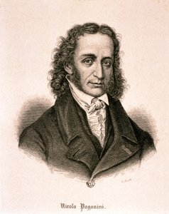 Porträt von Niccolo Paganini (Radierung)