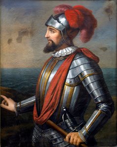 Porträt von Vasco Nunez de Balboa, spanischer Konquistador (1475-1517)