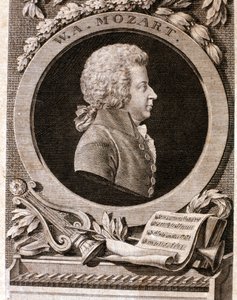 Porträt von Wolfgang Amadeus Mozart von Artist Unknown