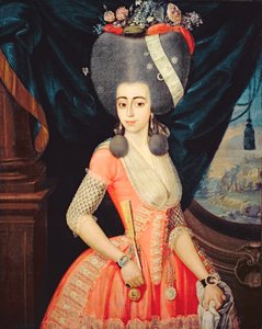Porträt einer eleganten Dame, ca. 1790 von Artist Unknown