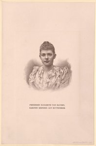 Prinzessin von Bayern Elisabeth (Druck) von Artist Unknown