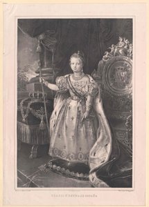 Königin von Spanien Isabella II von Artist Unknown