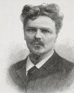 STRINDBERG, August (1849-1912). Porträt von August Strindberg.