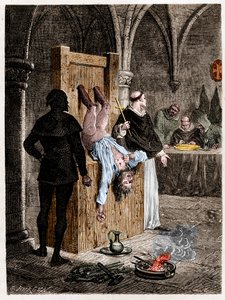 Szene der Inquisition mit Folter von Artist Unknown