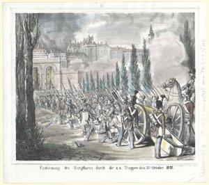 Sturm auf das Burgtor durch die k. k. Truppen am 31. Oktober 1848 von Artist Unknown