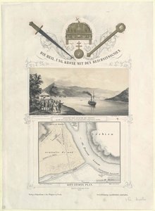 Die heilige ungarische Krone mit den kaiserlichen Insignien von Artist Unknown
