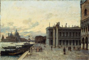 Markusplatz in Venedig von Arturo Ferrari