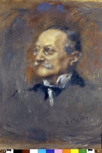 Porträt von Arrigo (oder Enrico) Boito (1842-1918), italienischer Komponist und Schriftsteller. (Pastell von Rietti).