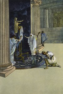 Orest wird von Apollo befohlen, nach Tauris zu gehen und die Statue der Artemis nach Athen zu bringen von Artus Scheiner