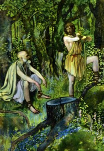 Timon von Athen, Stück von William Shakespeare, ca. 1880 (Druck) von Artus Scheiner