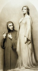 Dante und Beatrice (Gravur)
