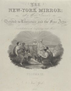 Titelseite: The New York Mirror, A Weekly Journal, Devoted to Literature and the Fine Arts von Asher Brown Durand