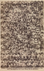 Über fünfhundert fotografische Porträts der berühmtesten Persönlichkeiten, ca. 1864 von Ashford Brothers and Co