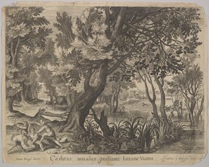 Die Diebe berauben den Mann aus dem Gleichnis vom barmherzigen Samariter von Assuerus van Londerseel