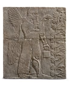 Relief eines geflügelten Genius, Herrschaft von Ashurnasirpal, ca. 883-859 v. Chr.