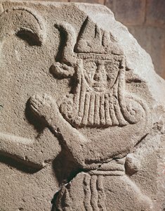 Relief, das ein hethitisches Idol darstellt, 11.-9. Jahrhundert v. Chr.