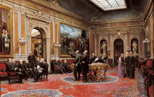 Konferenzsaal des Senats im März 1904