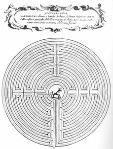 Labyrinth des Daedalus zur Einschließung des Minotaurus