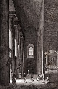 Seitenschiff der Kathedrale von Nativita di Maria Santissima von Attilio Zuccagni Orlandini