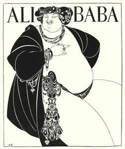 Umschlaggestaltung für "Die vierzig Räuber" (Stich) von Aubrey (after) Beardsley