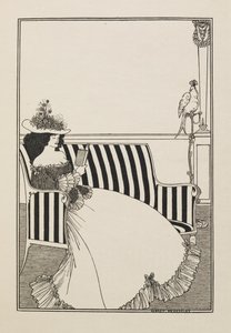Ein Katalogcover aus einem zweiten Buch mit fünfzig Zeichnungen von Aubrey Beardsley