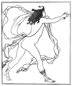 Apollo verfolgt Daphne (Feder & Tinte)