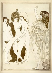 Illustration für „Lysistrata“ von Aristophanes von Aubrey Beardsley