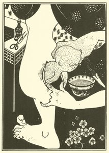 Geburt des Kalbs des Beins von Aubrey Beardsley