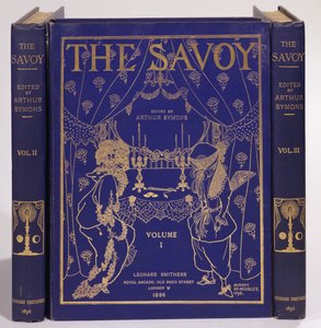 Umschlaggestaltung für The Savoy, Bände I-III, herausgegeben von Arthur Symons, veröffentlicht von Leonard Smithers 1896 von Aubrey Beardsley