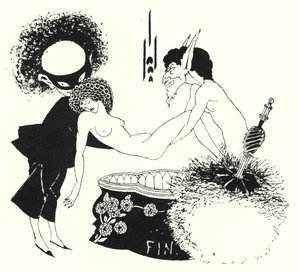 Entwurf für Schlussvignette von Aubrey Beardsley