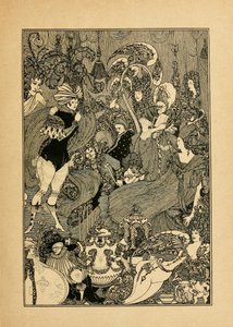 Der Lockenraub. Illustration für Die Höhle der Milz von Alexander Pope