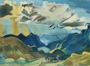 Balmalp mit Schächental und Uri Rotstock, 1927-28 von August Babberger