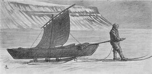Eine Segelfahrt mit Schlitten. Südlich von Kap Richthofen. 6. Juni, 1896, 1897 von August Eiebakke