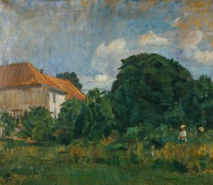 Sommerbild mit Haus