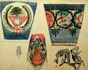 Drei Vasen von August Macke