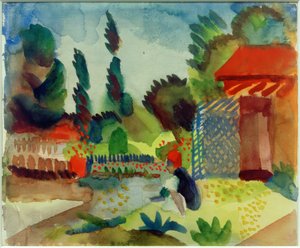 Gartenhäuschen von August Macke