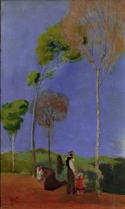 Spaziergänger von August Macke