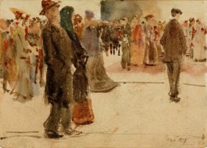Straßenszene aus Paris