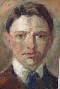 Studie zu einem Selbstporträt von August Macke
