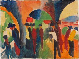 Unter den Thuner Arkaden, 1913 von August Macke