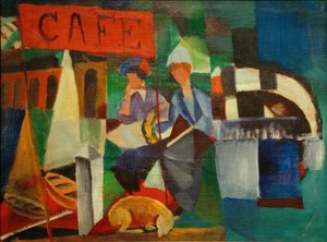 Zwei Damen im Café von August Macke