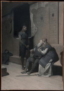 Kung Rings Tod (aus Frithiofs Saga) von August Malmström