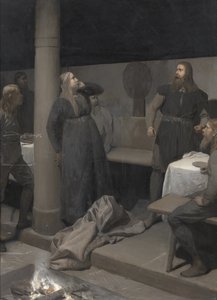 Die Geschichte von Burnt Njáll: Gunnar und Hallgerður von August Malmström