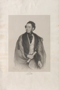 Porträt des Komponisten und Dirigenten Gottfried von Preyer 1807-1901, 1845