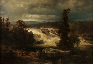 Die Labrofälle bei Kongsberg in Norwegen