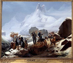 Landschaft von Susten (Schweizer Alpen) von Auguste Xavier Leprince