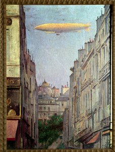 Das Luftschiff Republik über Paris im Jahr 1909