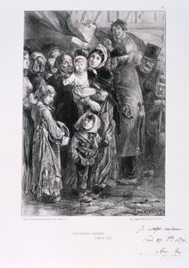 Cantine Nationale, Belagerung von Paris, Deutsch-Französischer Krieg, Januar 1871 von Auguste Bry