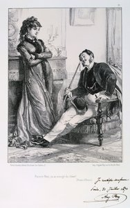 Pauvre Nini, tu as mangé du chien!, Belagerung von Paris, 1871 von Auguste Bry